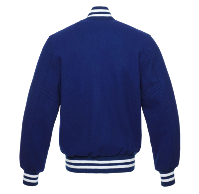 ROYAL BLUE WHOLE MELTON WOOL VARSITY JACKET | varsity jackets manufacturer