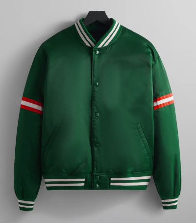 Green Satin Jacket | men's jacket manufacturer
